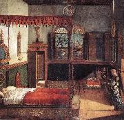 CARPACCIO, Vittore The Dream of St Ursula  dfg oil painting